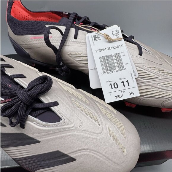 NEW Adidas Predator Elite FG Platinum Metallic Soccer Cleats IF8868 Mens Size 10 main image 12